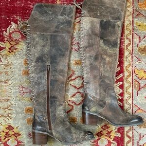 Diba True Sunset over the knee boots - tan vintage leather
